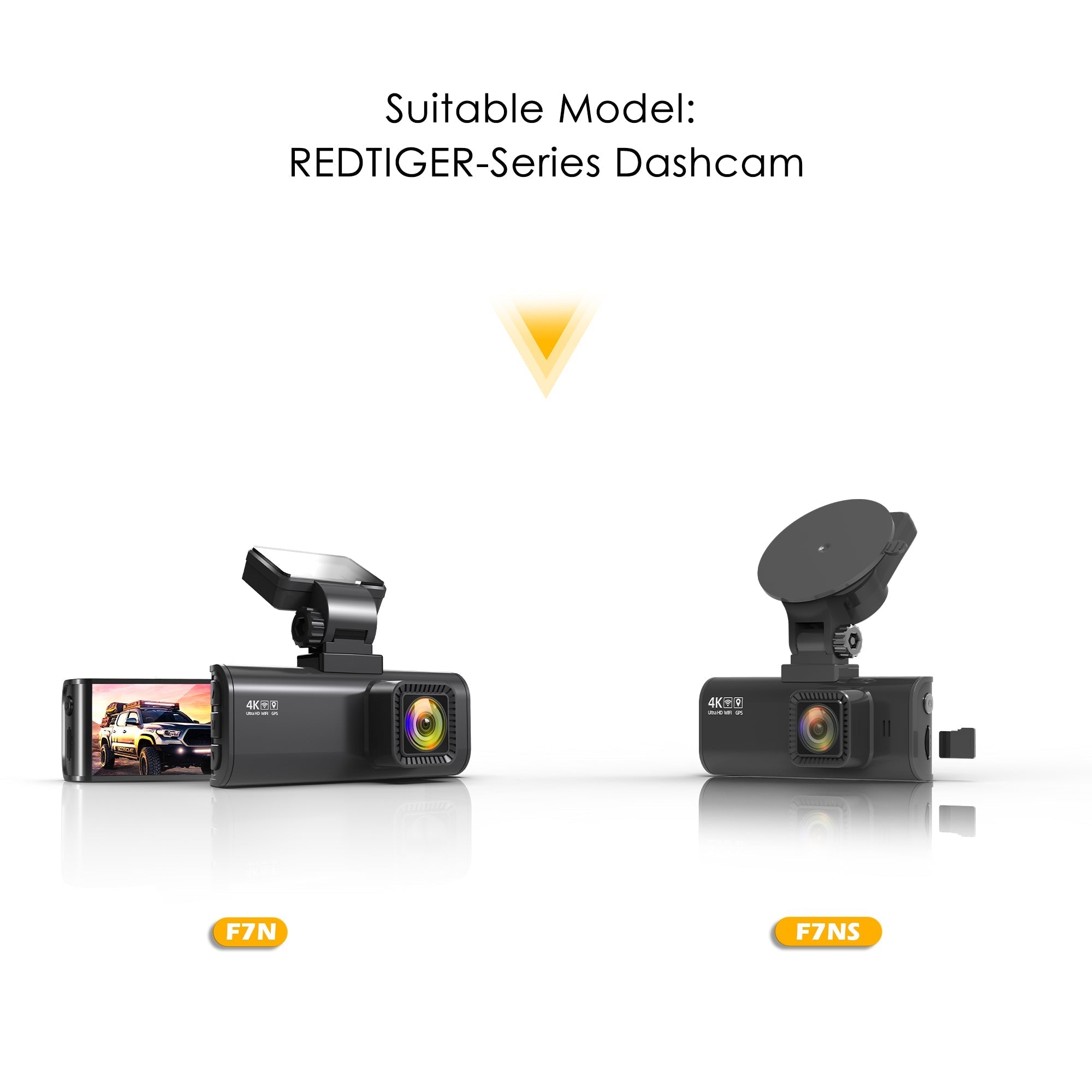 Redtiger In-Car 1080P Rear Back Up Camera For F7N/F17/F9 Accessories REDTIGER Dash Cam