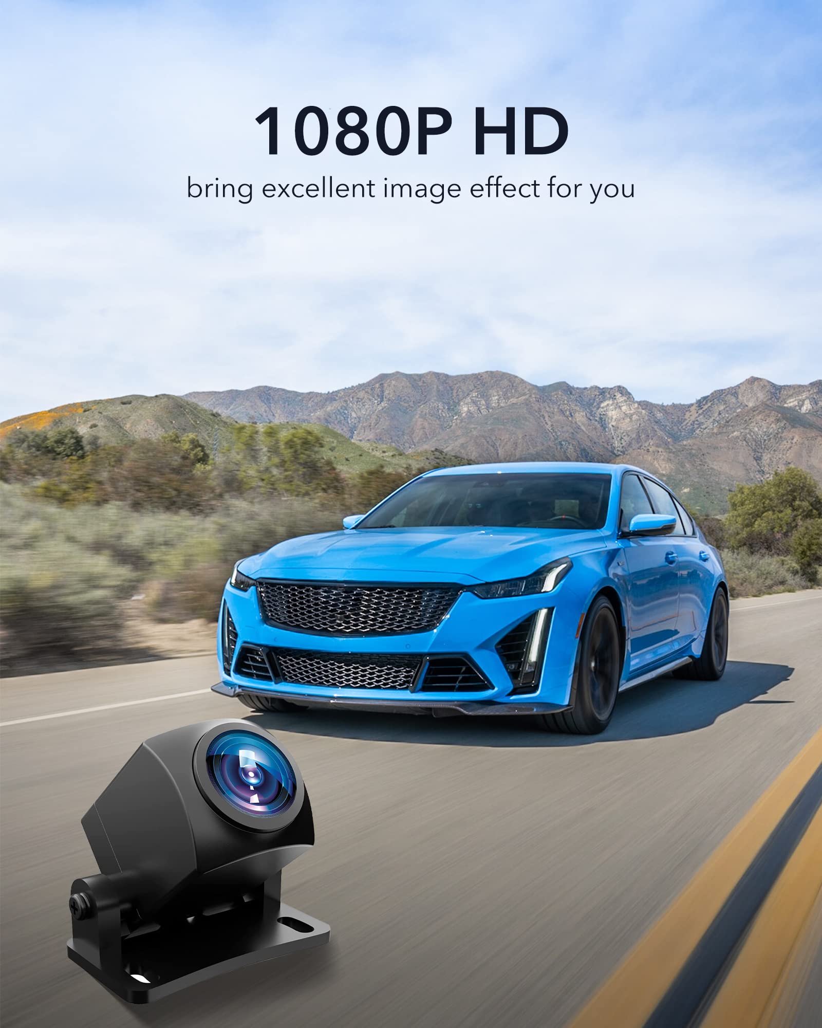 Redtiger Outside Waterproof 1080P Back Up Rear Camera Accessories REDTIGER Dash Cam
