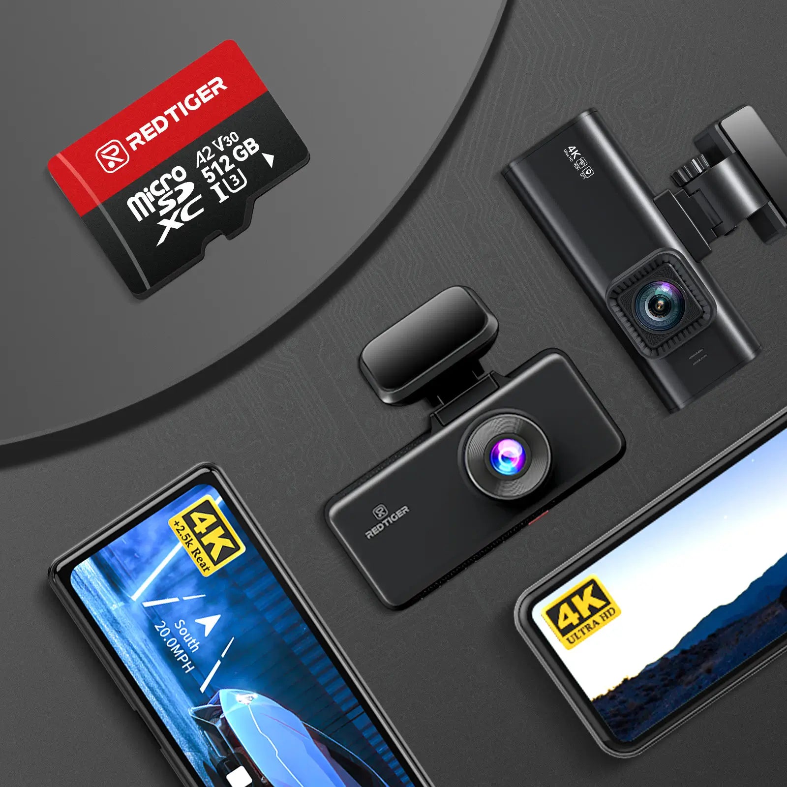 Redtiger 512GB SD Card For Dash Cam Class 10 U3