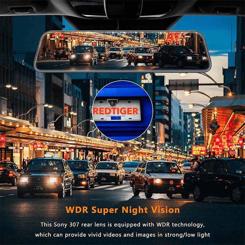 Redtiger 2.5K Waterproof WDR Rear Camera
