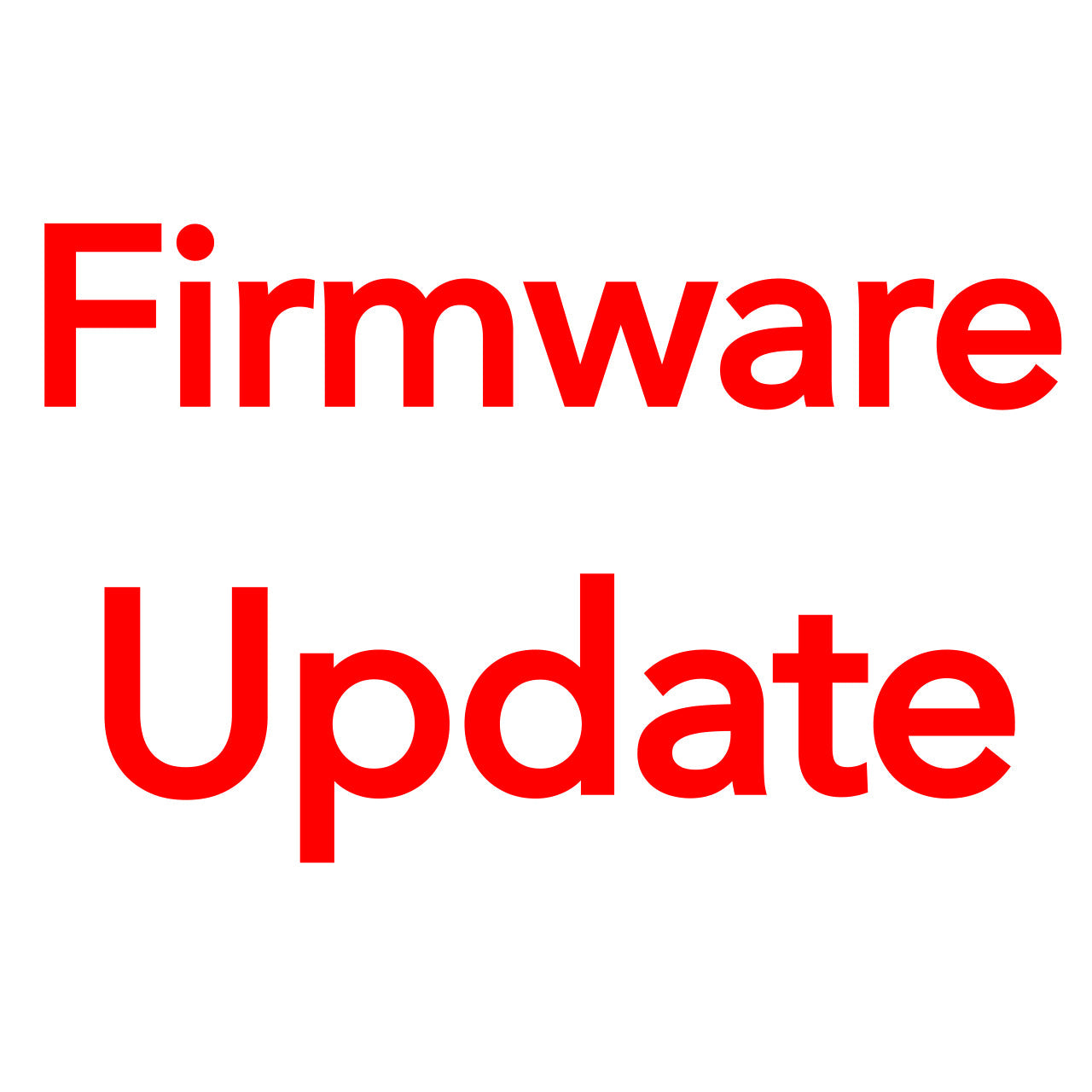 Firmware Update Tutorial