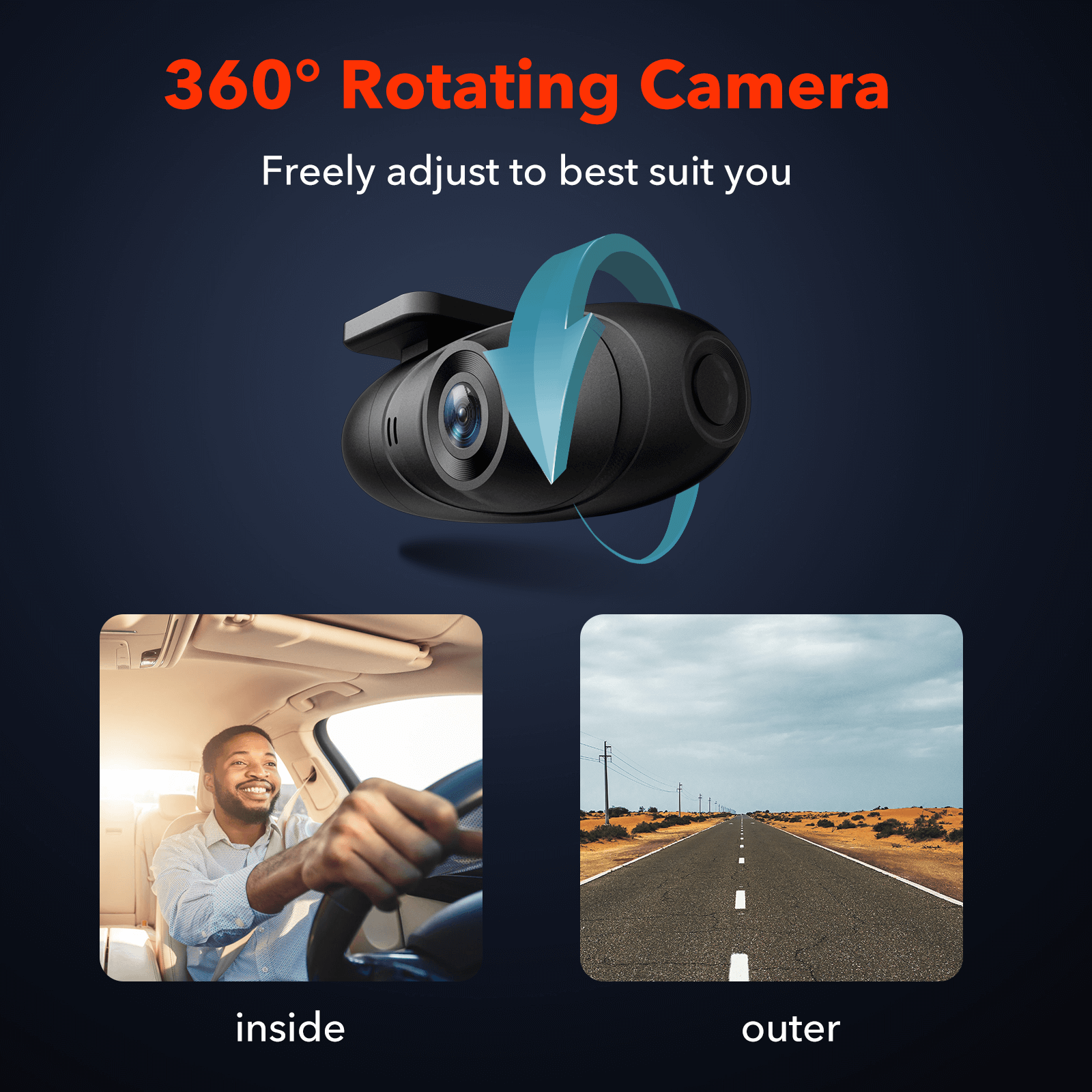 Redtiger F5 APP Control Front Dash Cam