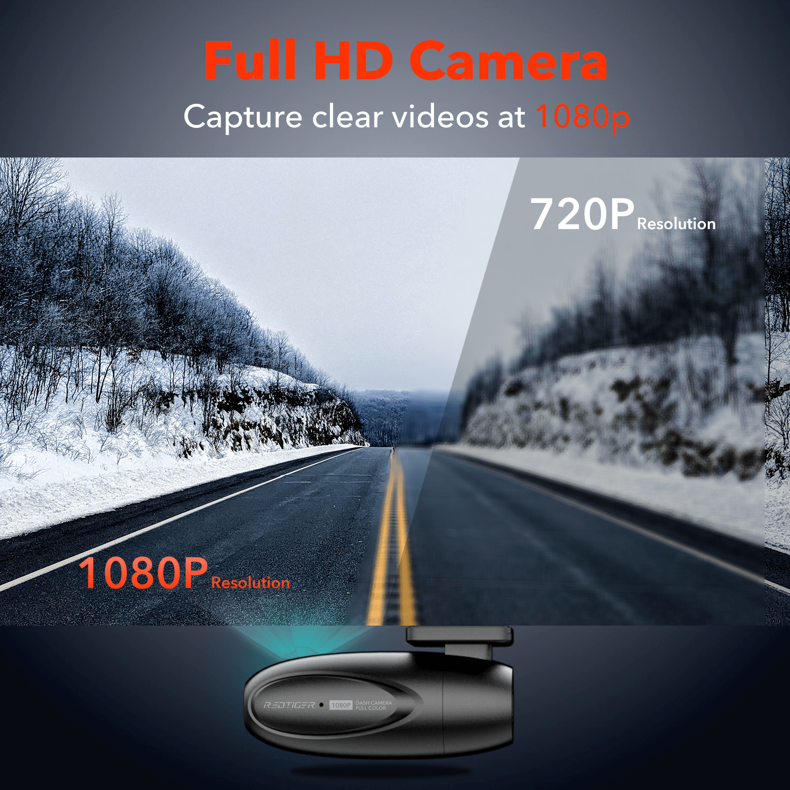 Redtiger F5 APP Control Front Dash Cam