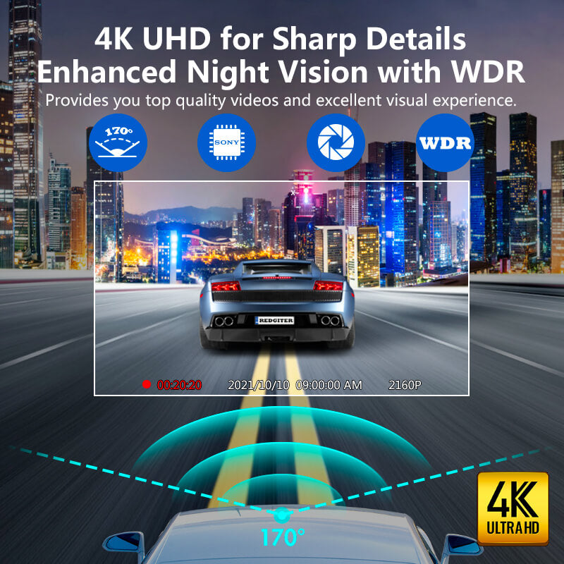 Redtiger F7NS 4K Front Car Camera