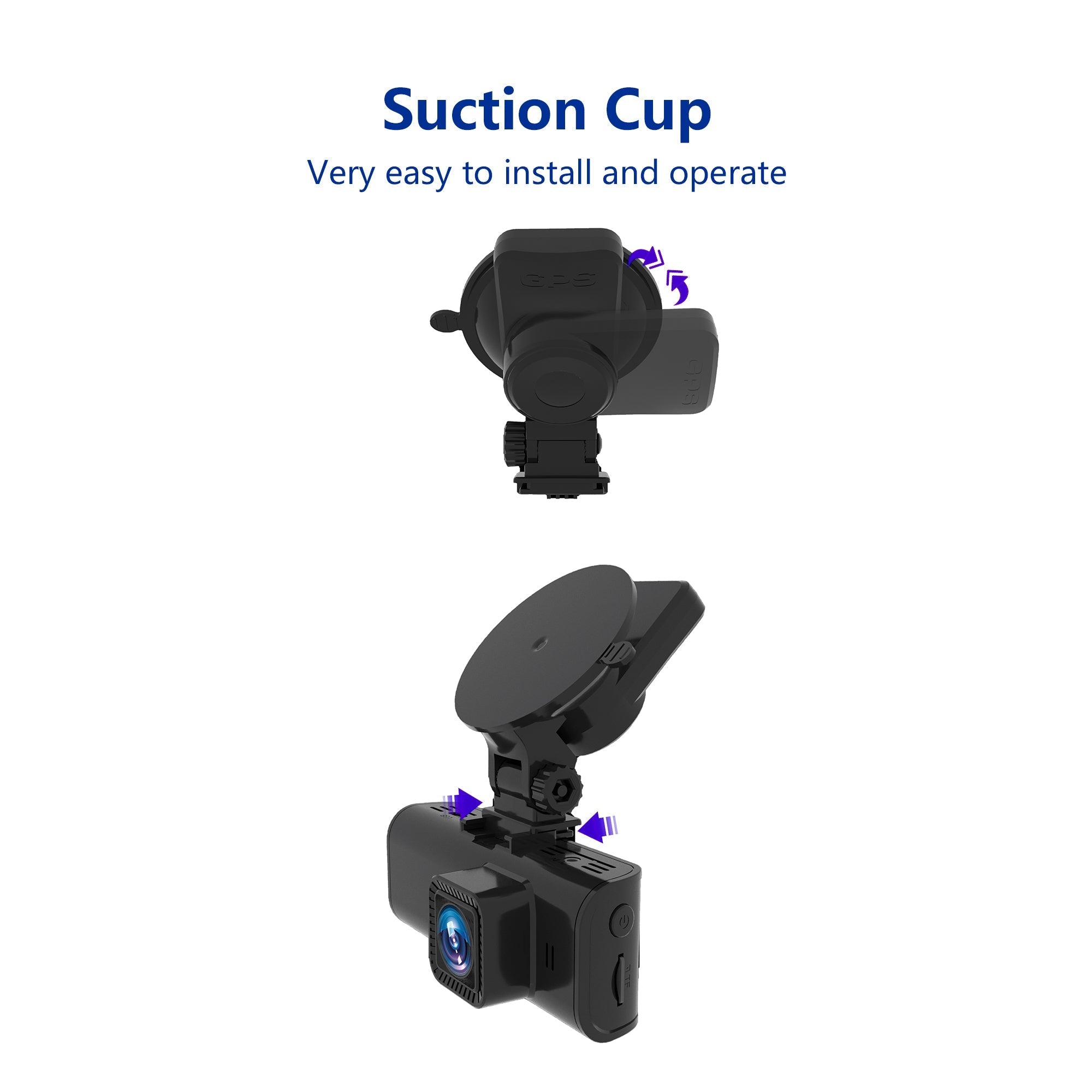 Redtiger F7N/F17 Dash Cam Suction Mount with GPS Module