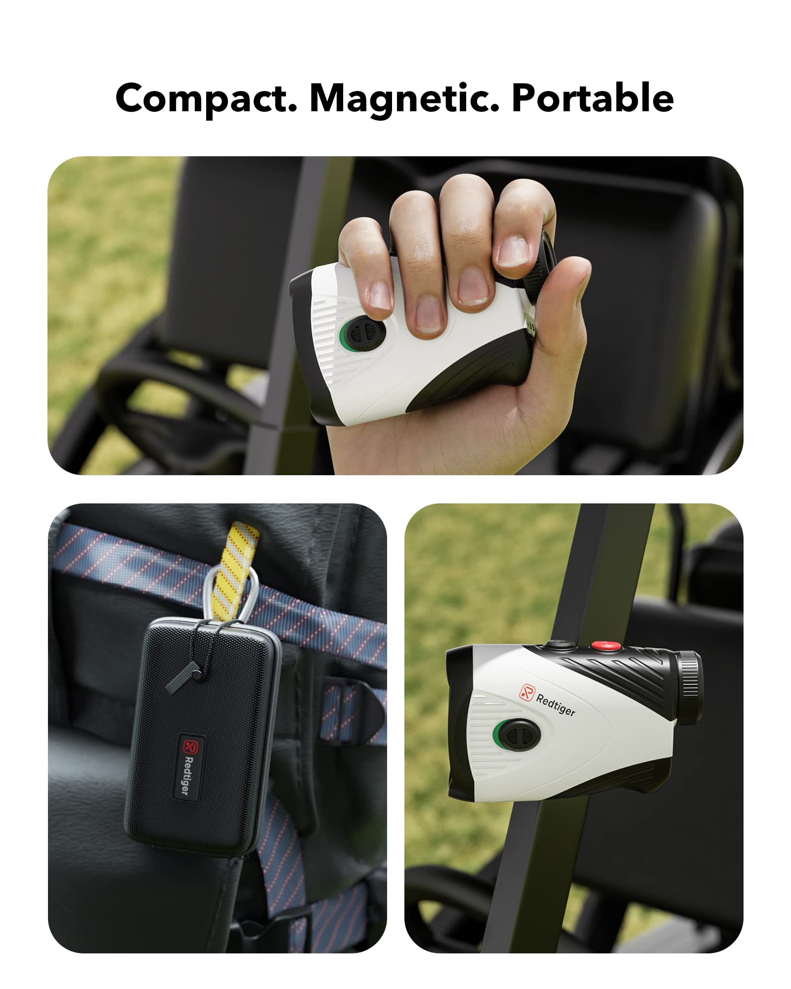 REDTIGER Golf Rangefinder with Slope, 1000 meters Laser Range Finder Golfing, 7X Magnification